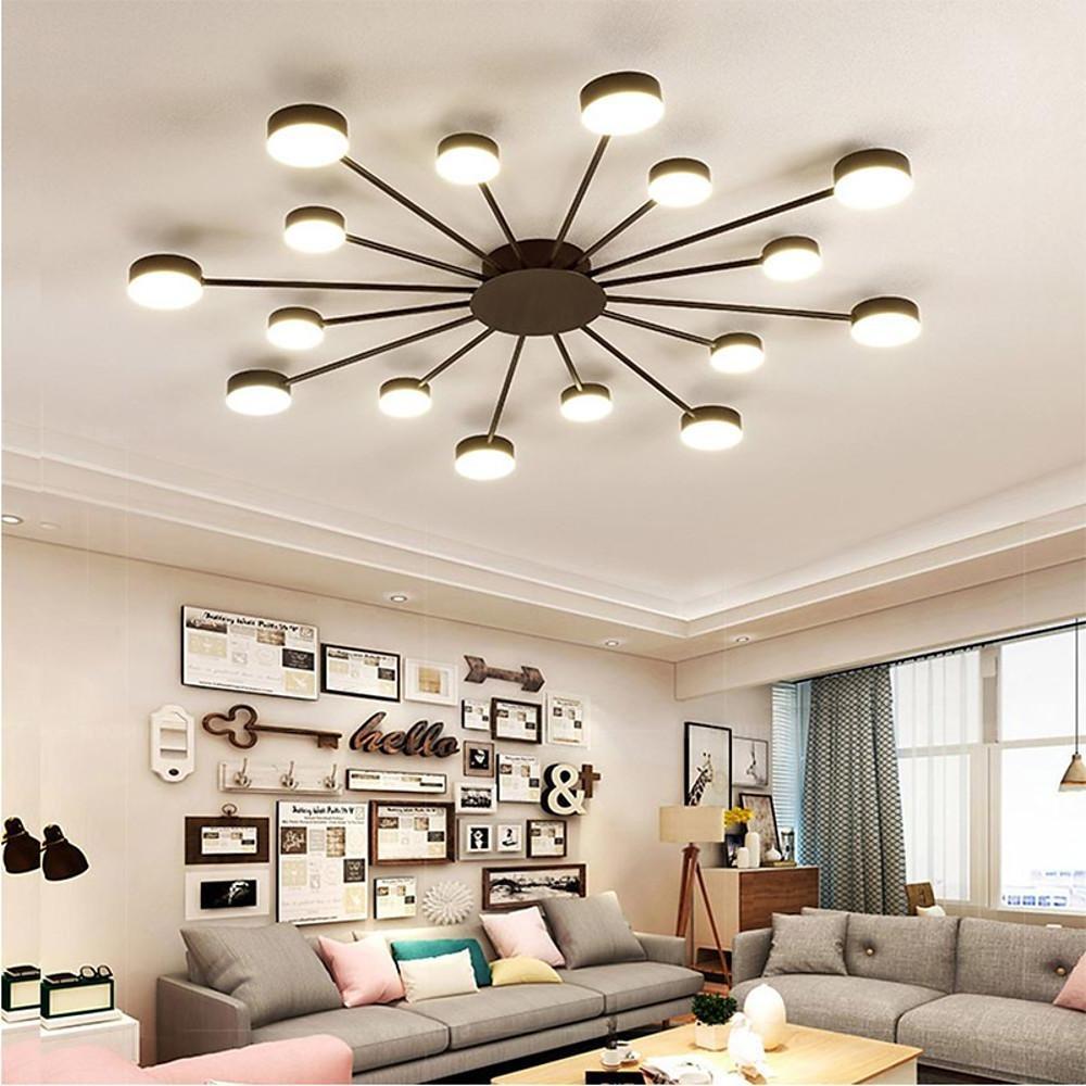 Modern Cluster Flush Mount Ceiling Light – 16-LED Acrylic & Metal
