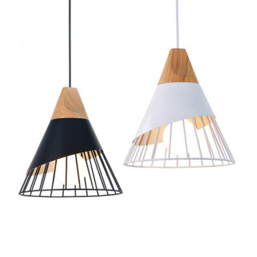 Modern Metal Cone Pendant Light – Nordic Industrial Hanging Fixture
