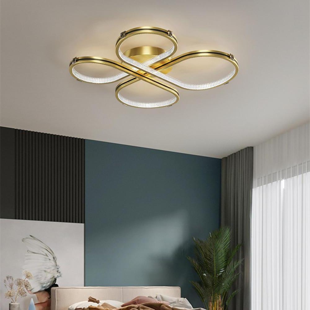 Circle Flower LED Flush Mount Ceiling Light - Dimmable Modern Design