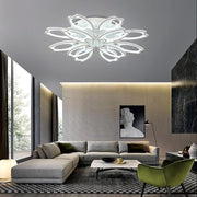Modern Flower Petal LED Ceiling Light Dimmable Flush Mount