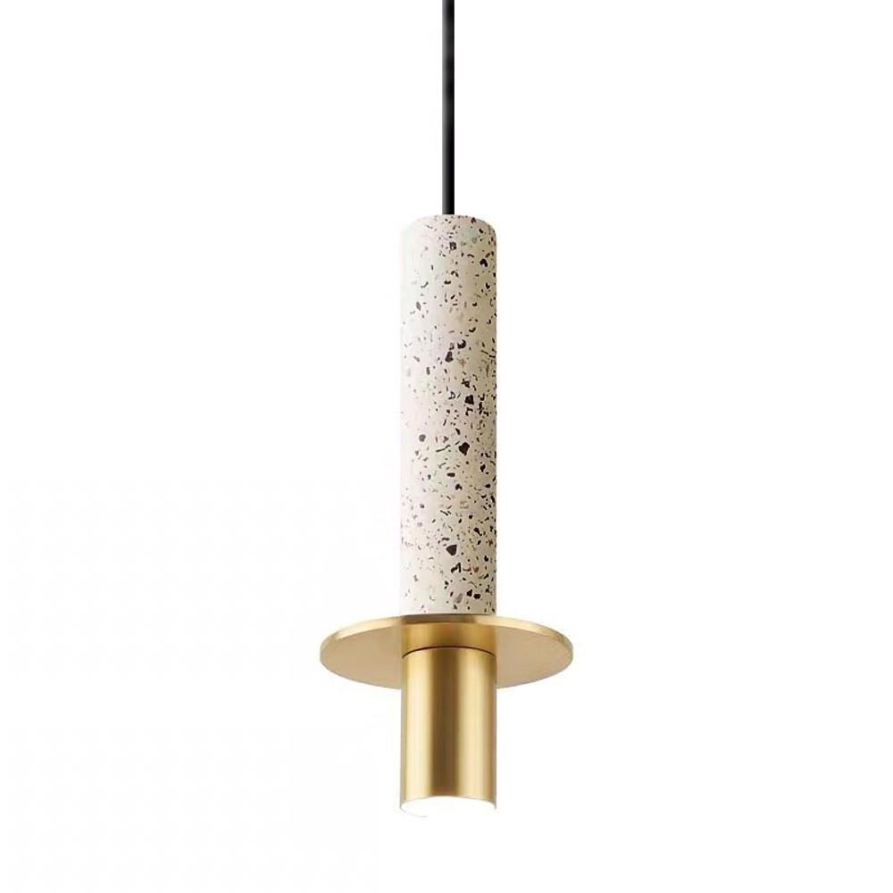 Classic Cylindrical Glass Pendant Light with LED