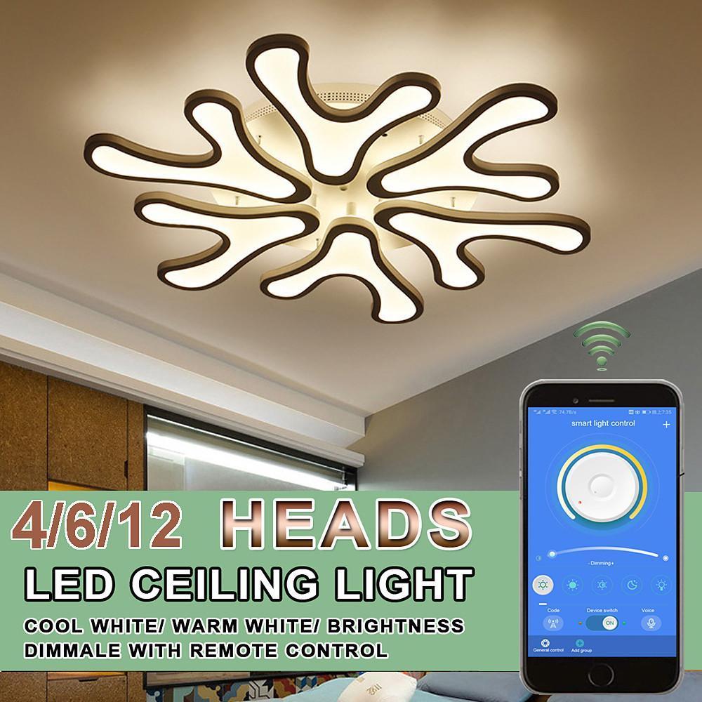 Nordic Flower Dimmable LED Flush Mount Ceiling Light