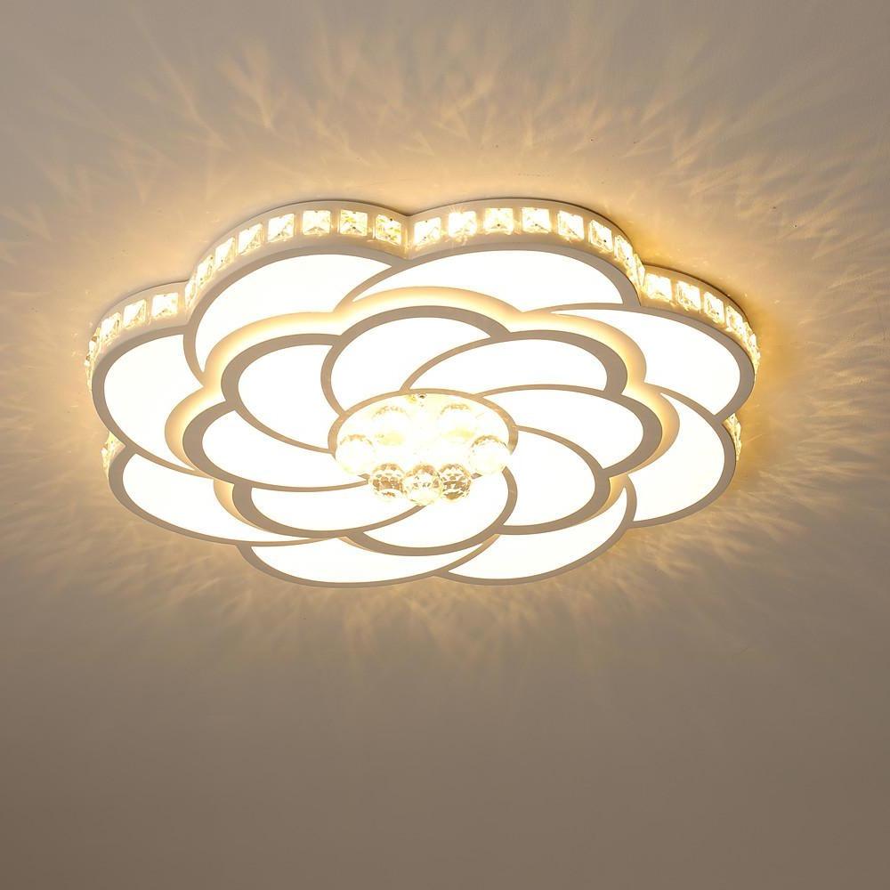 Flower Swirl Metal LED Flush Mount Ceiling Light