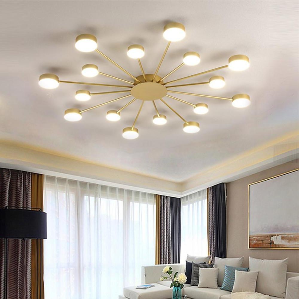 Modern Cluster Flush Mount Ceiling Light – 16-LED Acrylic & Metal
