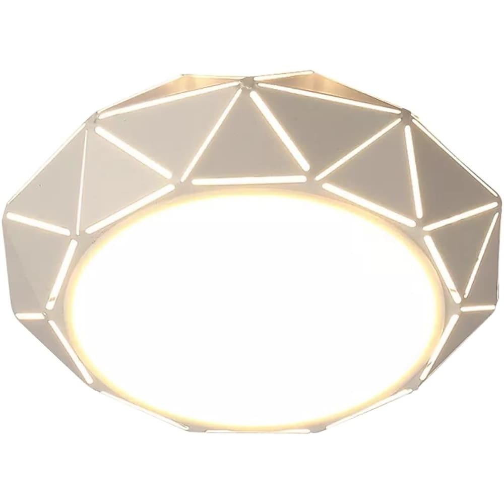 Geometric Drum LED Flush Mount Ceiling Light - Modern Metal Fixture