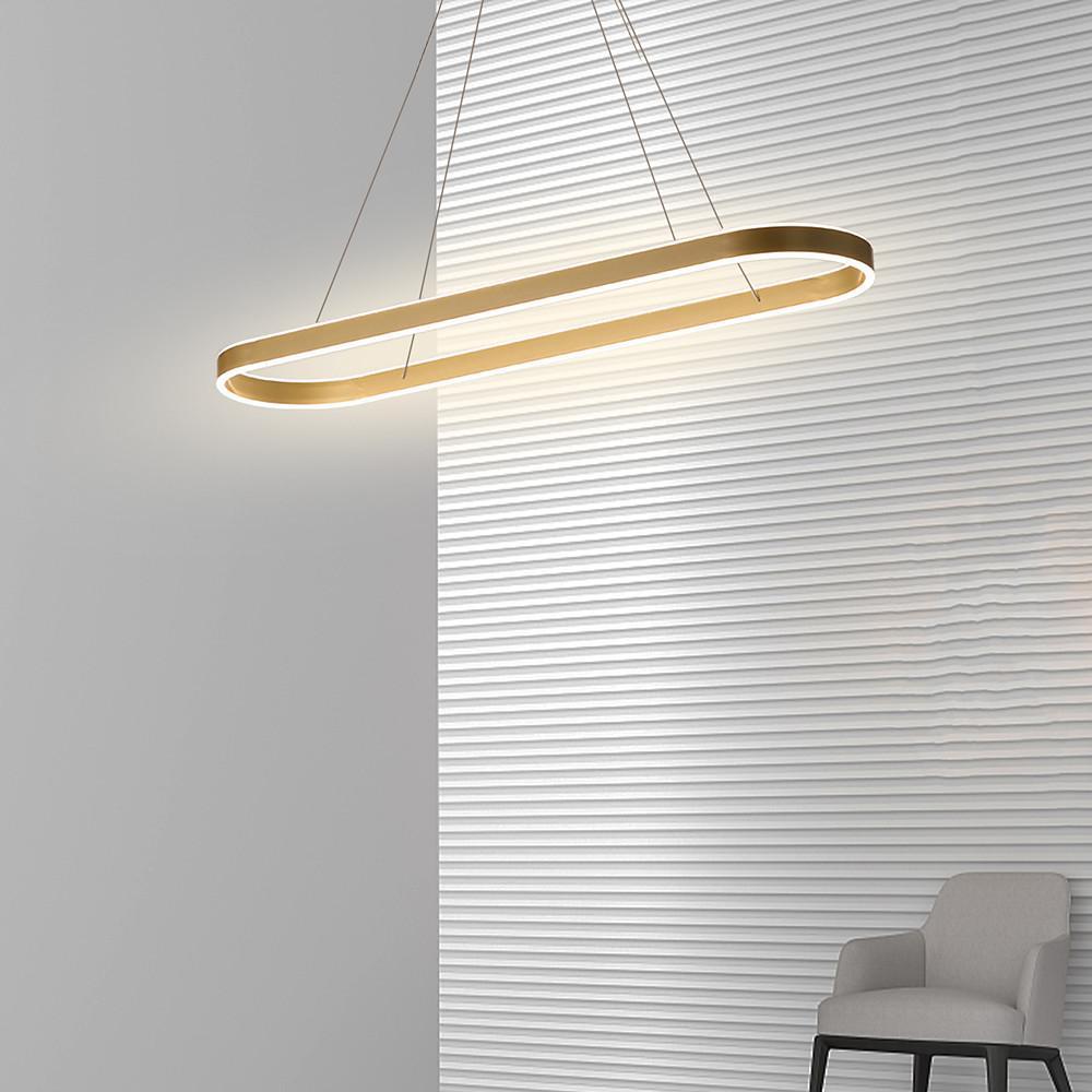 Modern LED Dimmable Pendant Light – Rounded Rectangle Design