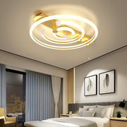 Modern Abstract Circular LED Flush Mount Ceiling Light - 36W