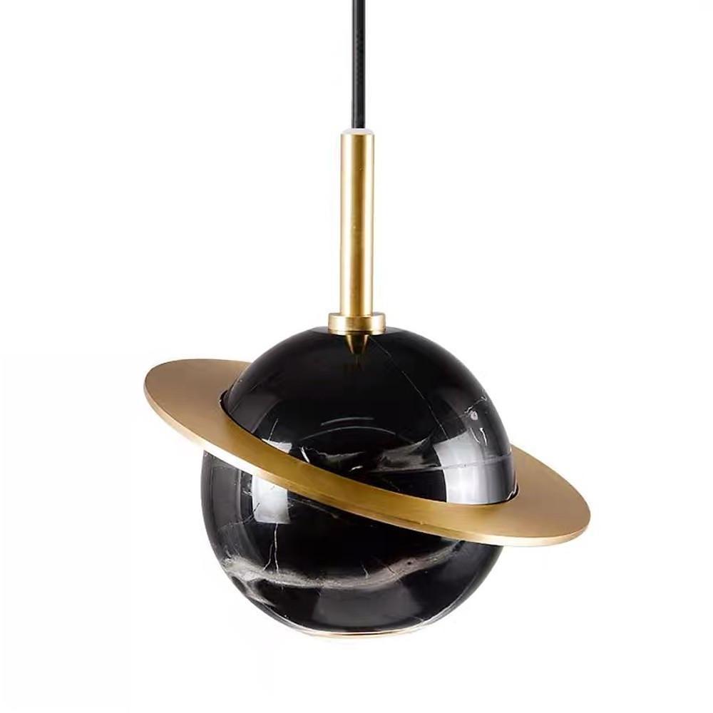 Globe LED Modern Pendant Light Metal Sphere Hanging Lamp
