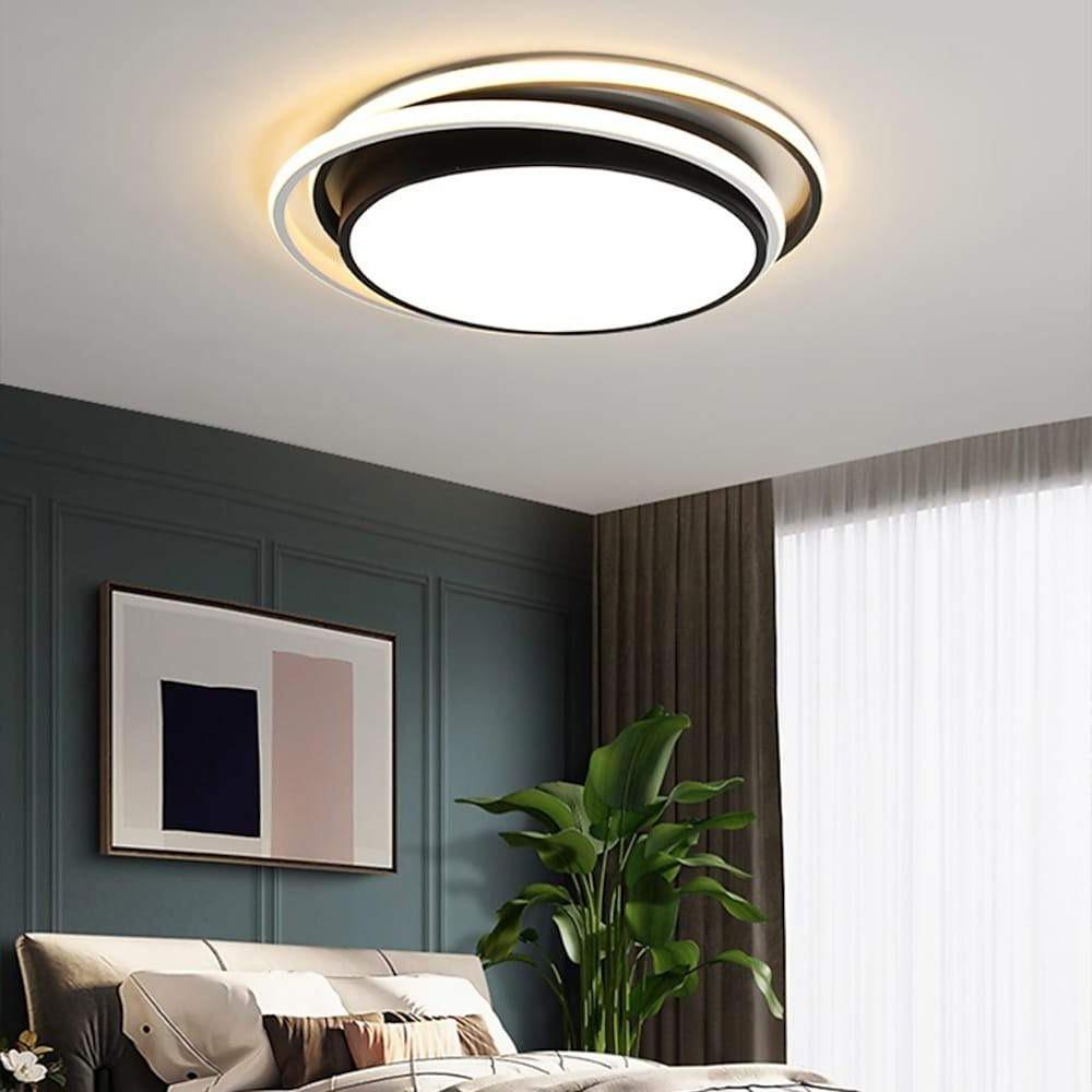 Modern Circular Dimmable LED Flush Mount Ceiling Light