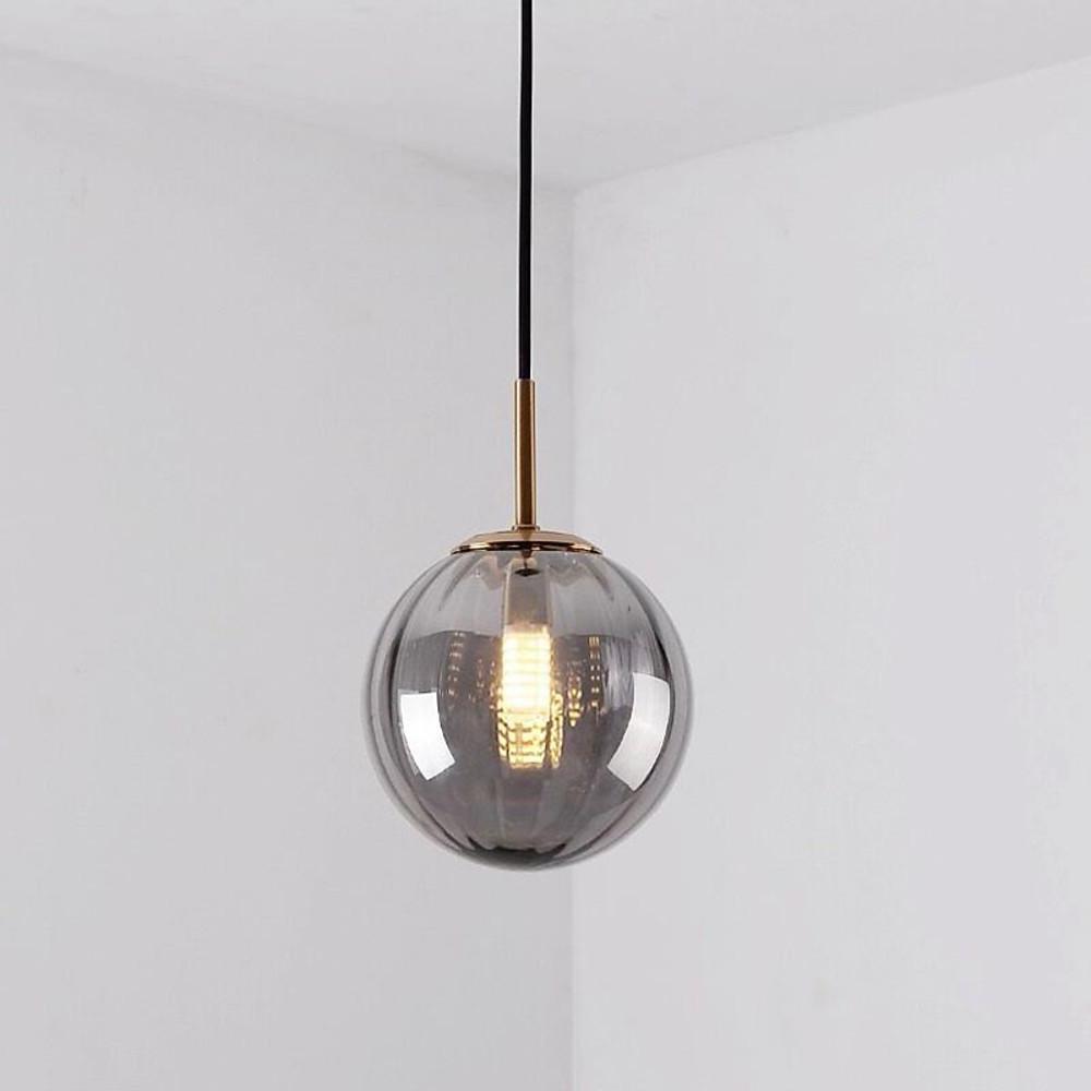 Electroplated Glass Ball Pendant Light Modern LED Hanging Lamp