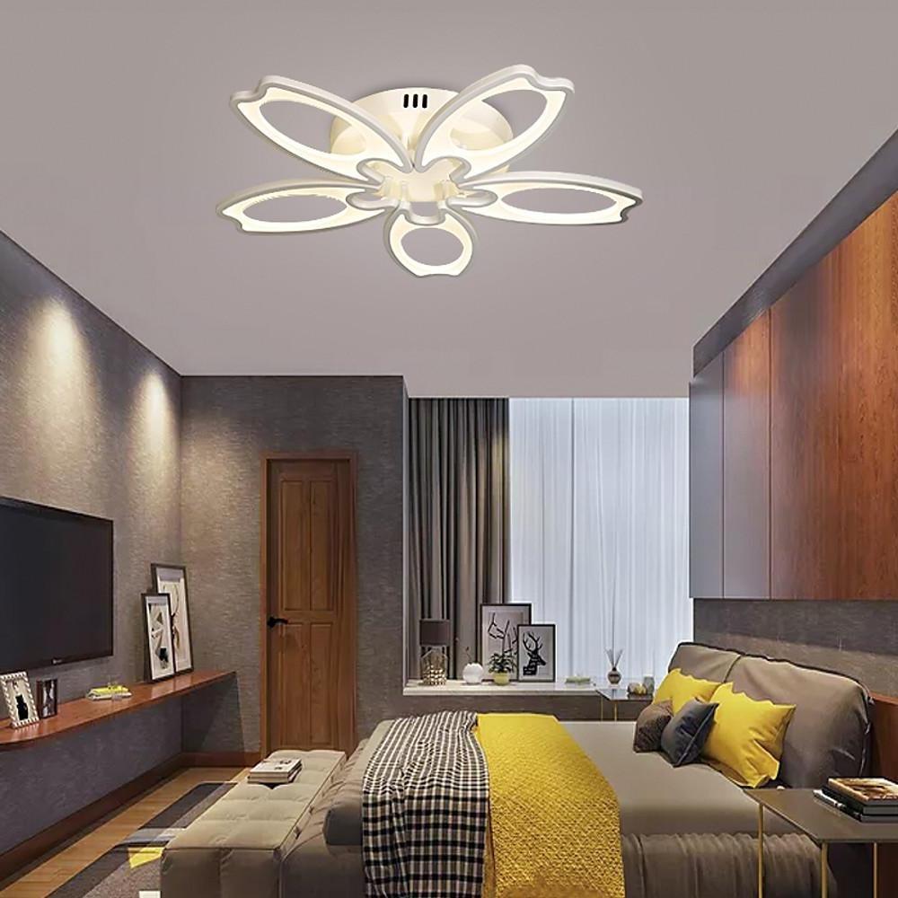 Modern Flower Petal LED Ceiling Light Dimmable Flush Mount