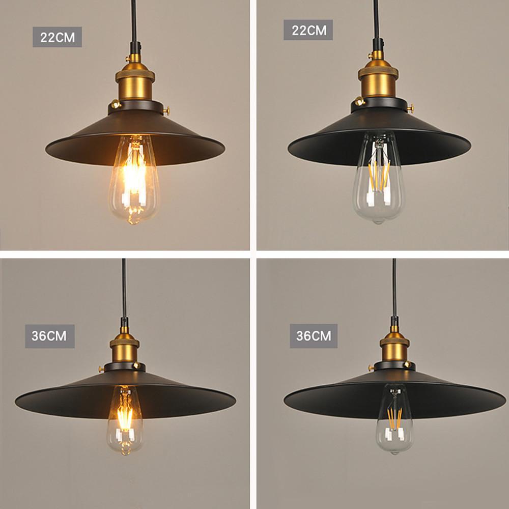 Industrial Cone Pendant Light - Adjustable Metal Downlight