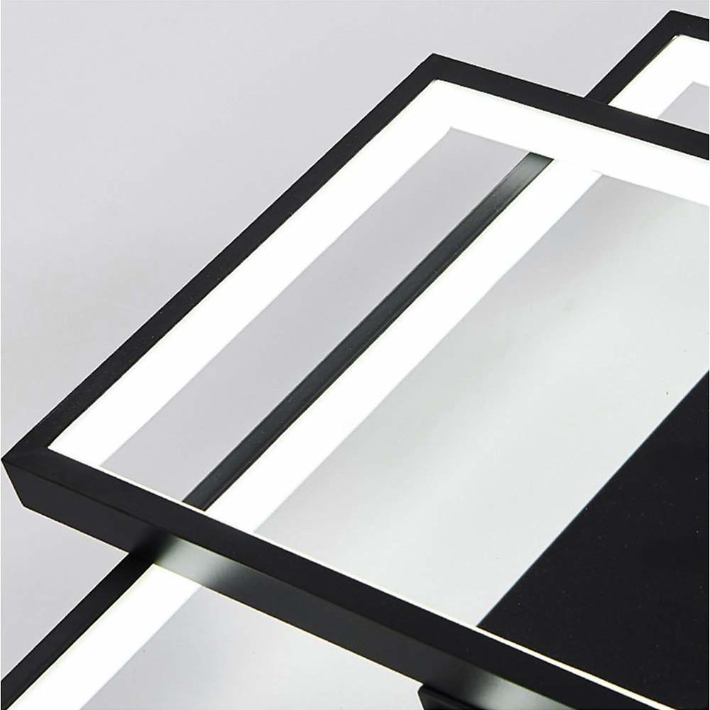 Modern Abstract LED Flush Mount Ceiling Light – Three Rectangles
