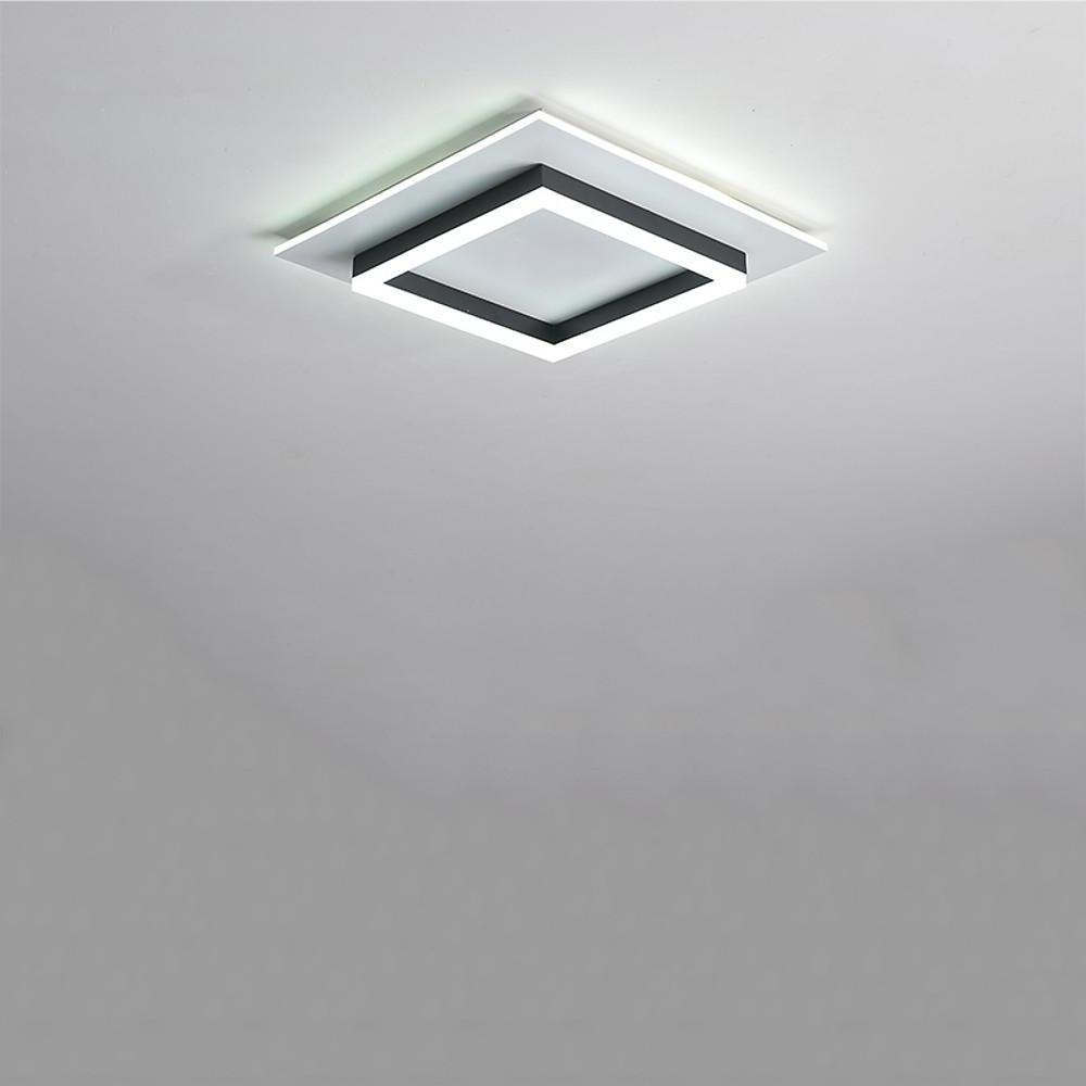 Modern LED Flush Mount Ceiling Light with Acrylic Shade