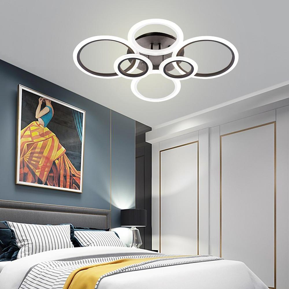 Modern Circular Aluminum Flush Mount LED Ceiling Light