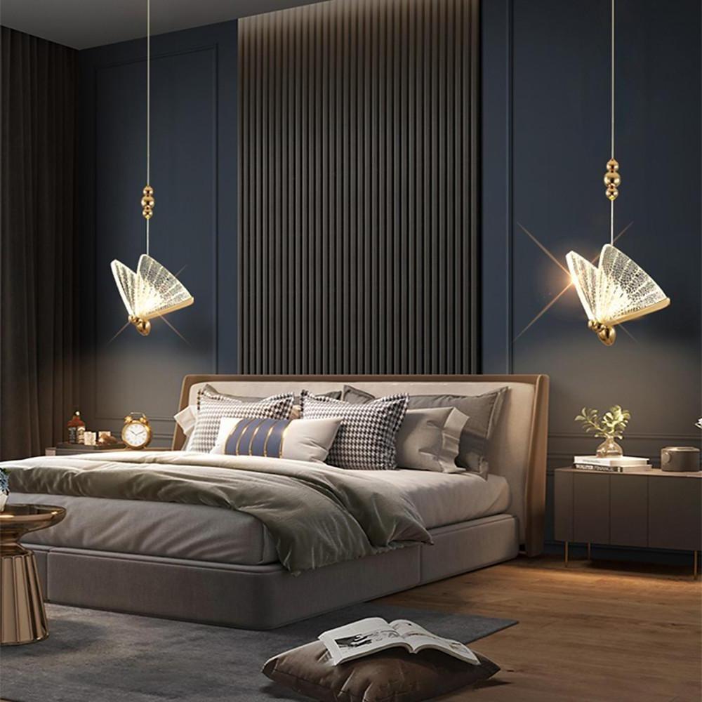 Butterfly Pendant Light – Modern Nordic Metal & Acrylic Ceiling Lamp