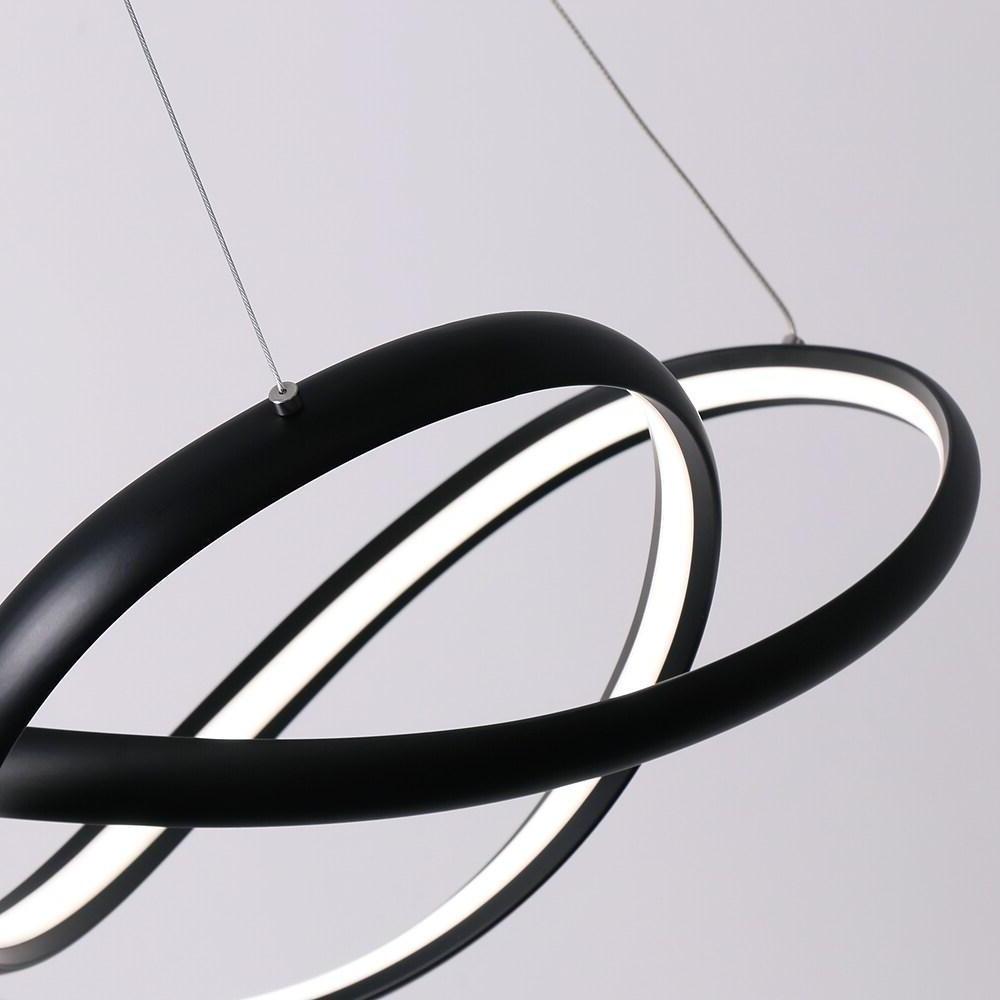 Abstract Wave Modern LED Pendant Light - Dimmable Dining Room