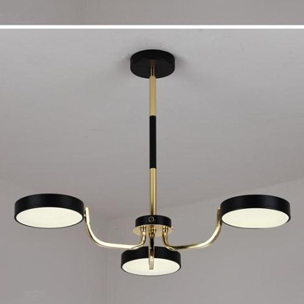 3-Light Circular LED Pendant Modern Dining Kitchen Chandelier