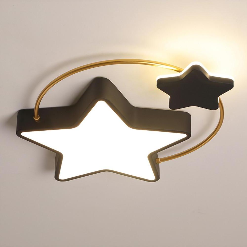 Nordic Star Flush Mount LED Ceiling Light Dimmable Kids Bedroom