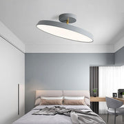 Adjustable Circular LED Semi-Flush Mount Ceiling Light