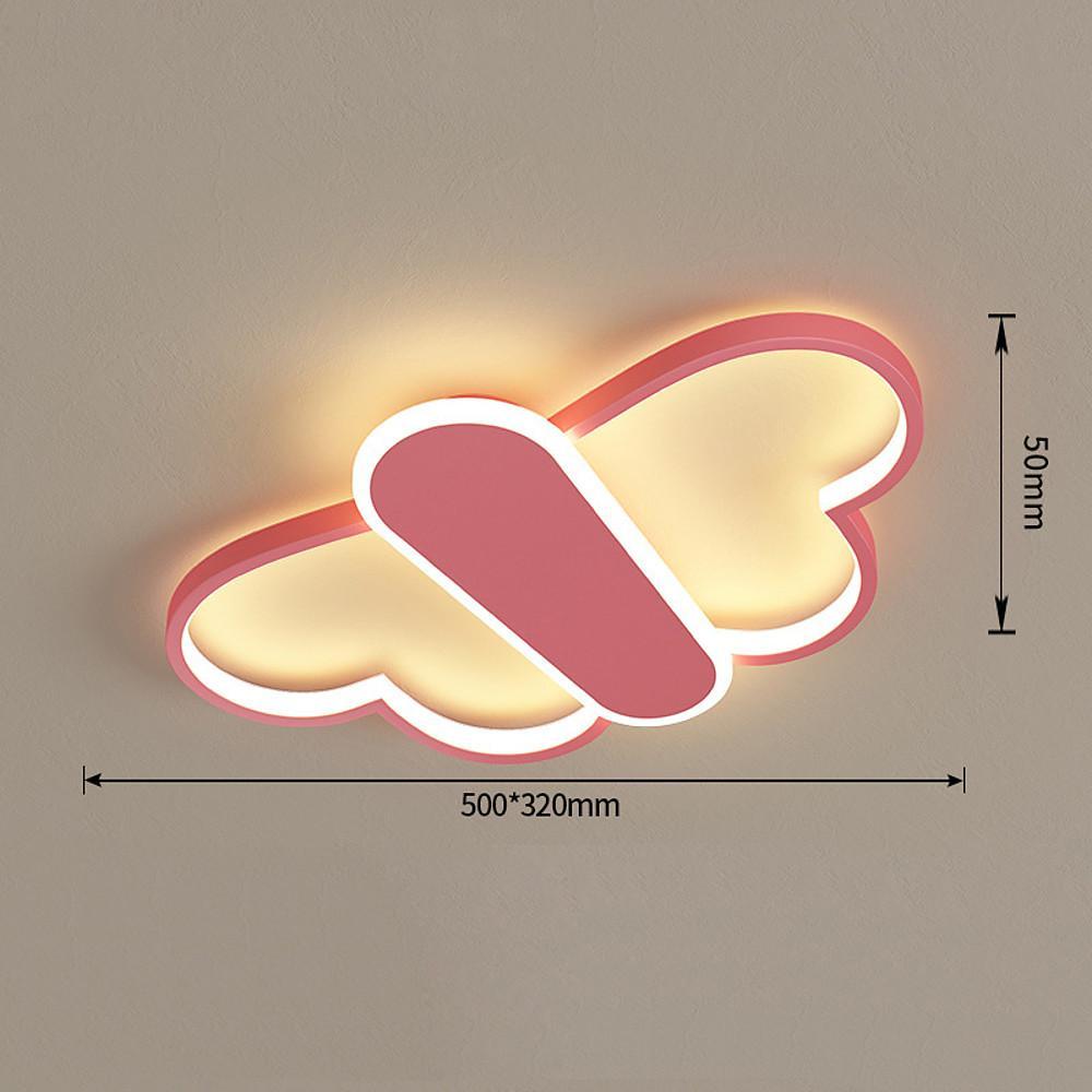 Butterfly LED Flush Mount Ceiling Light with Remote Dimmable