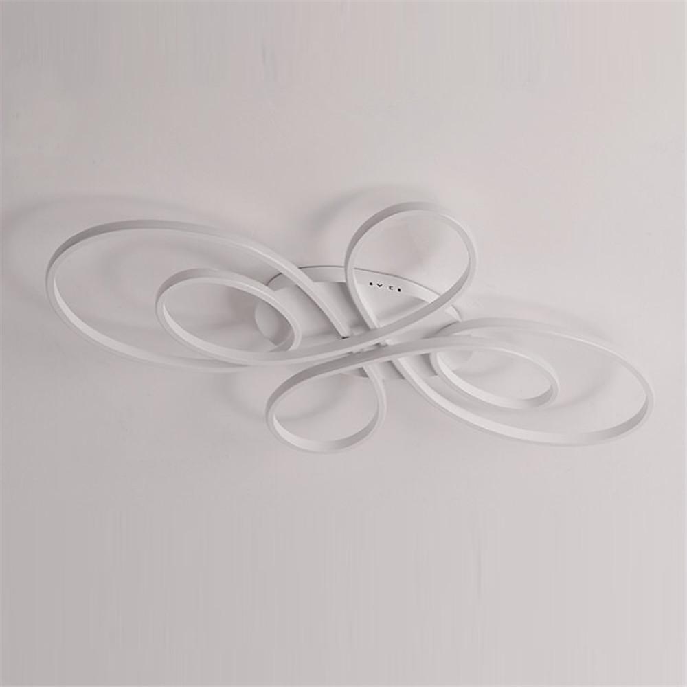 Wave Nordic Flush Mount Ceiling Light - Dimmable LED Silica Gel