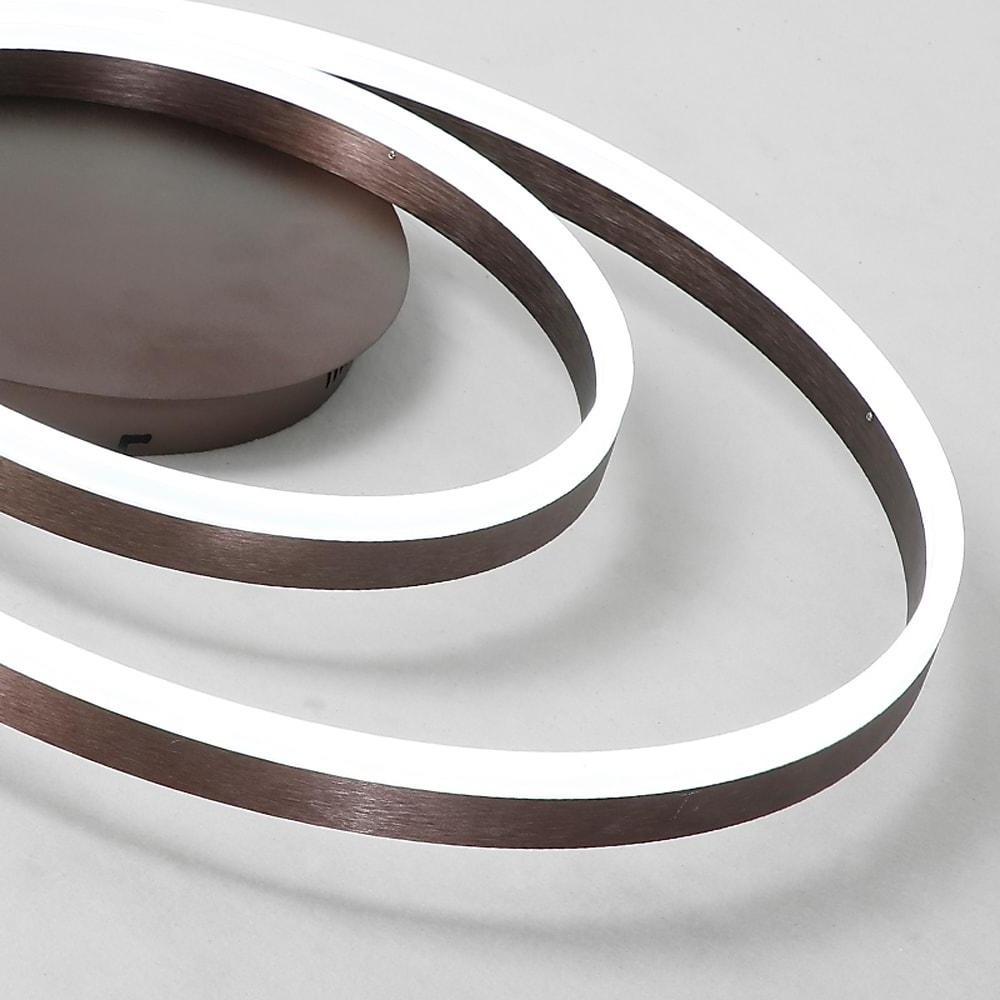 Dimmable LED Flush Mount Ceiling Light with Remote - Modern Design