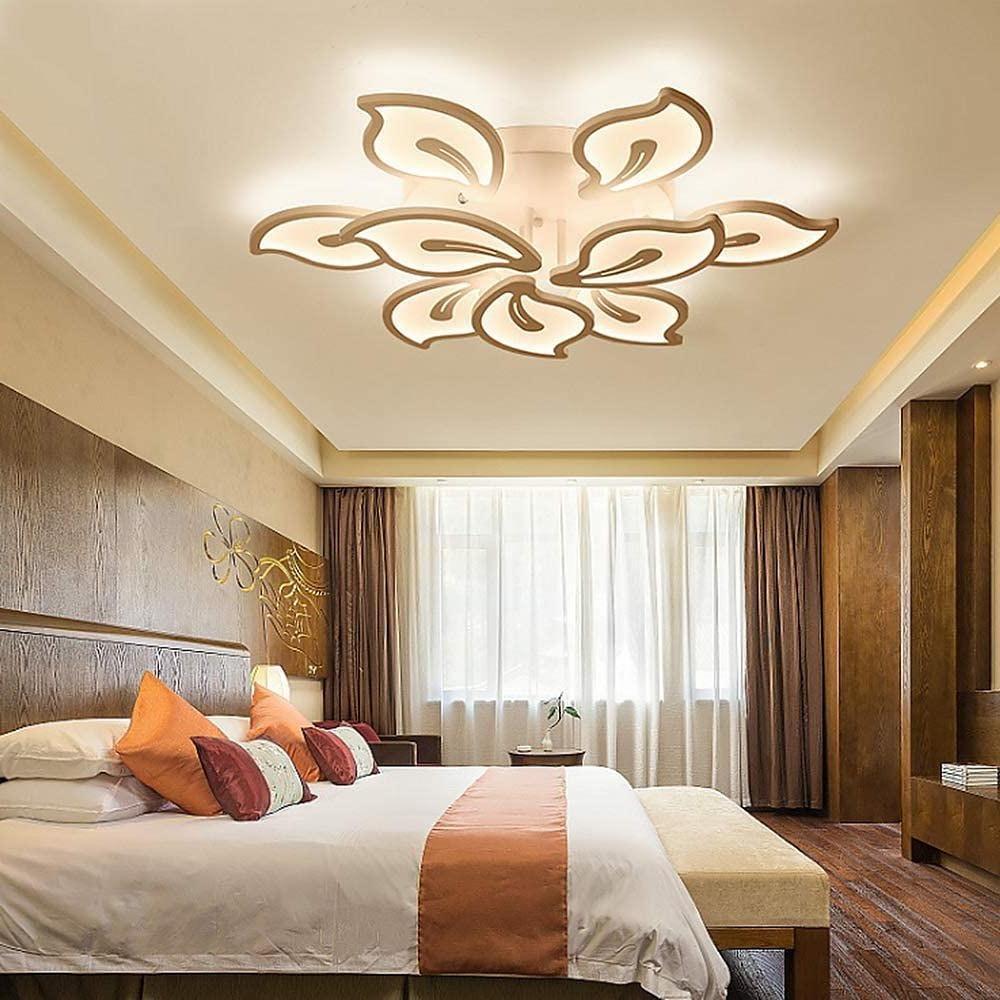 Geometric Flower LED Flush Mount Ceiling Light - Dimmable Modern
