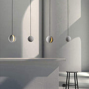 Vintage Ceramic Pendant Light with LED - Industrial Minimalist