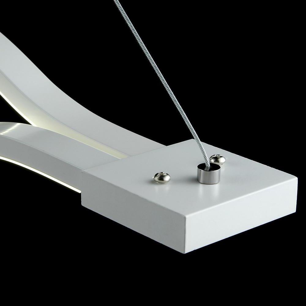 Double Wave LED Pendant Light Modern Dining Kitchen Island Fixture