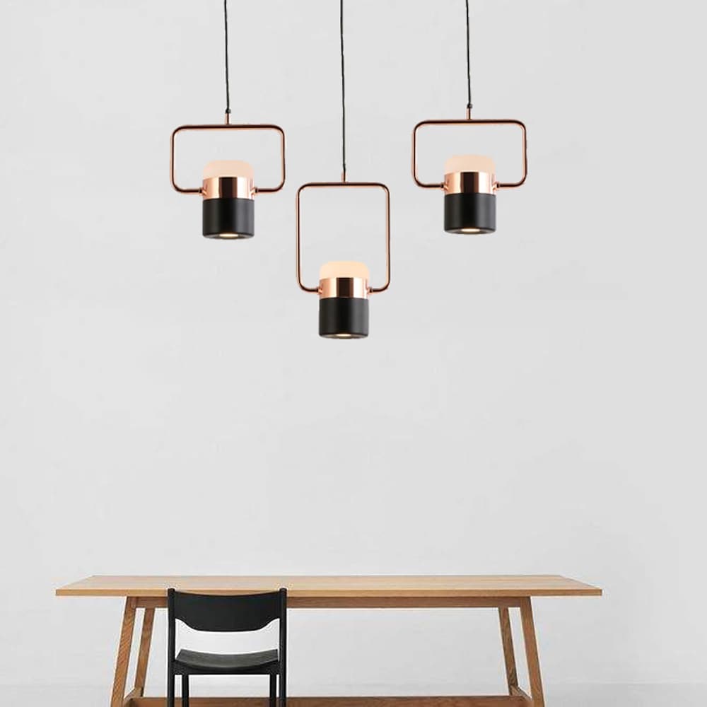 Modern Microphone Pendant Light with Integrated LED - Black & White