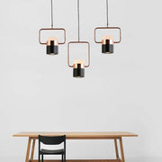 Modern Microphone Pendant Light with Integrated LED - Black & White