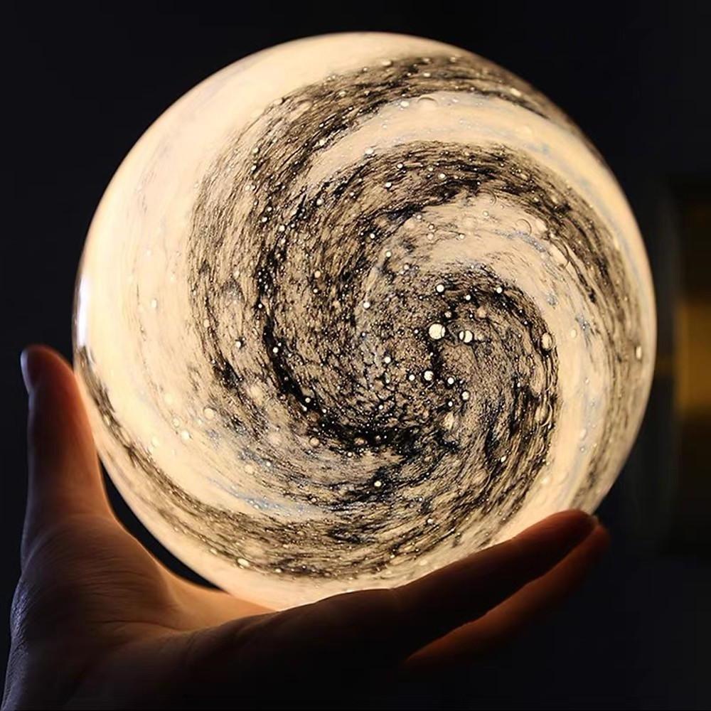 Distressed Globe Pendant Light Metal Acrylic Ceiling Fixture
