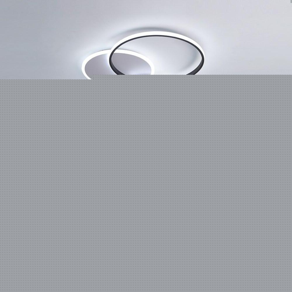 3 Circle LED Flush Mount Ceiling Light - Modern Nordic Design