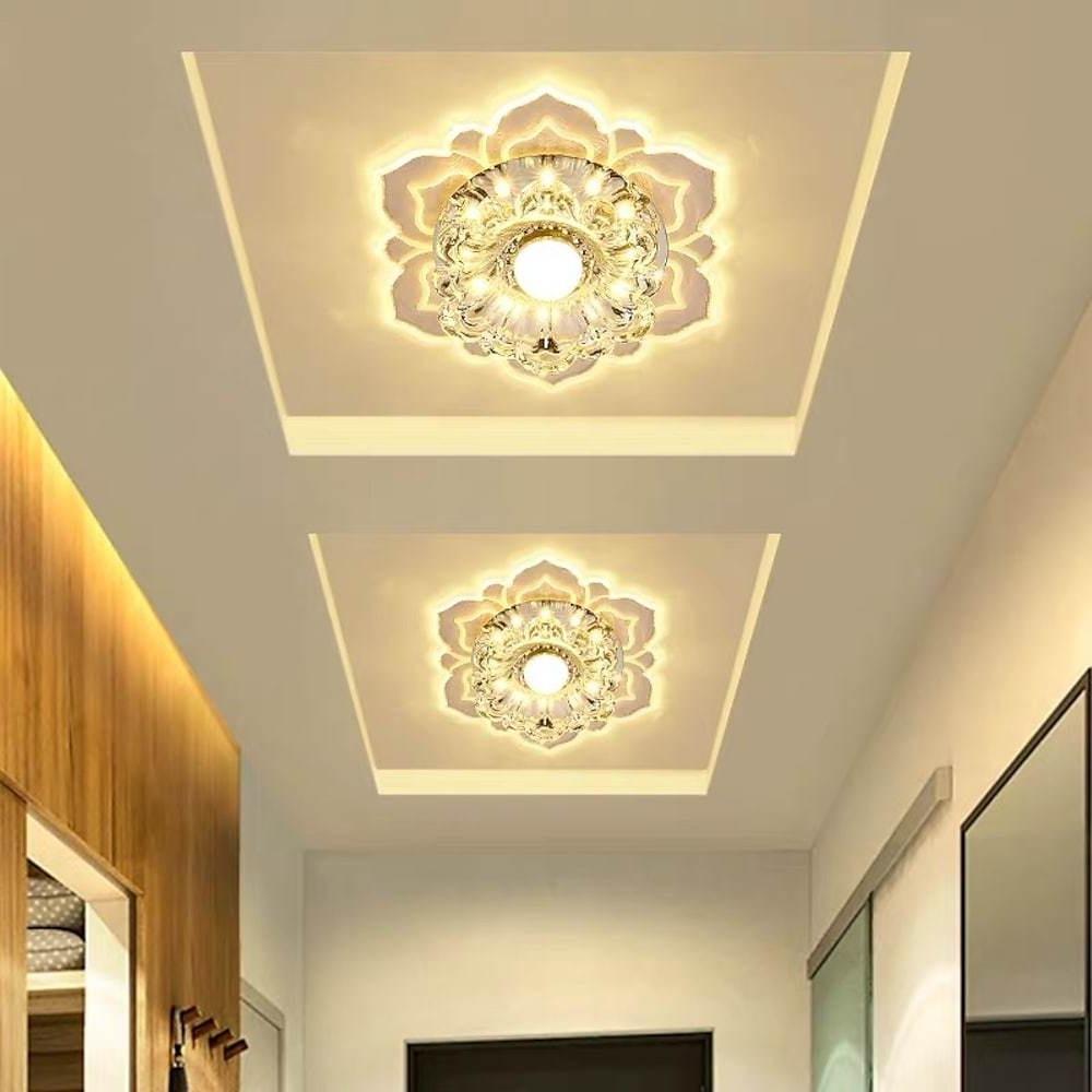 Floral LED Flush Mount Ceiling Light - Modern Acrylic Kids Bedroom