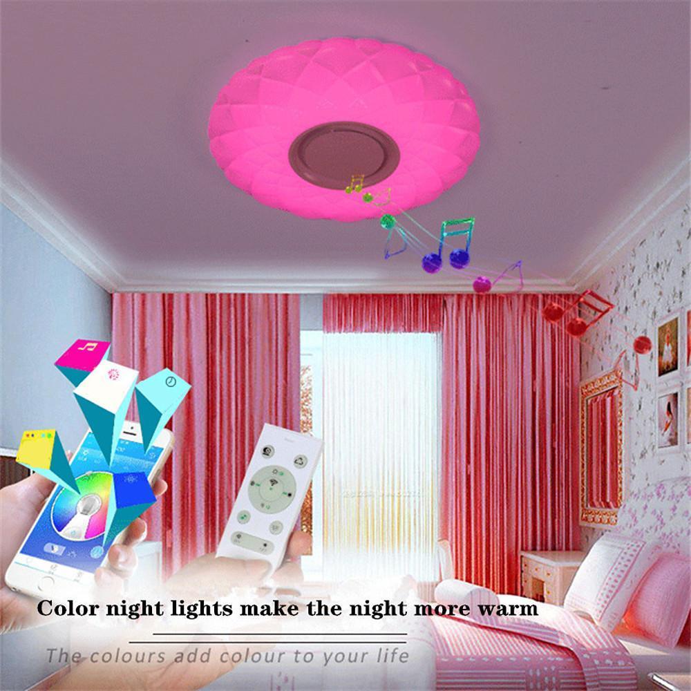 Modern Circle LED Flush Mount Ceiling Light – Dimmable Metal & Acrylic