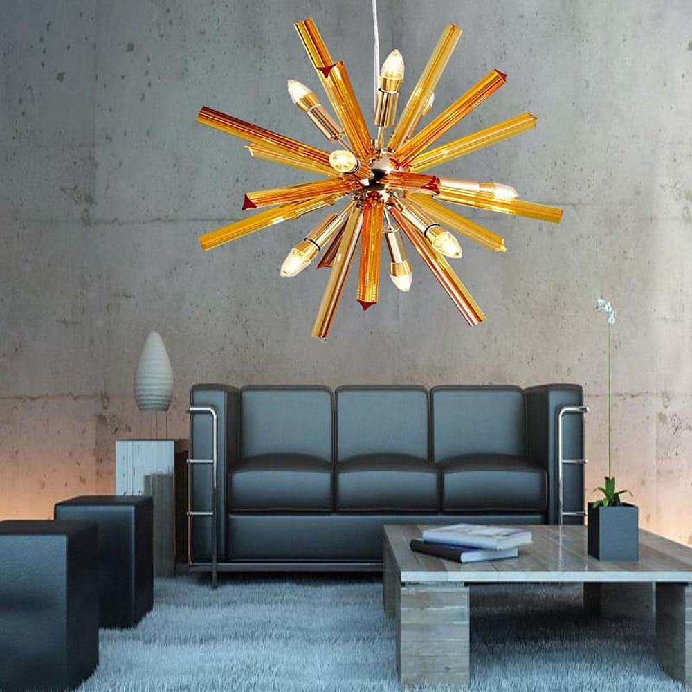 9-Light Modern Metal Pendant Light Kitchen Island Chandelier