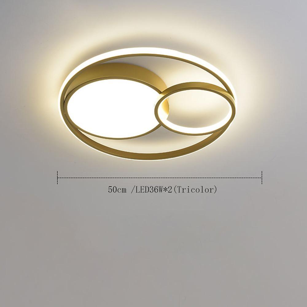 3-Ring Minimalist Acrylic LED Flush Mount Ceiling Light
