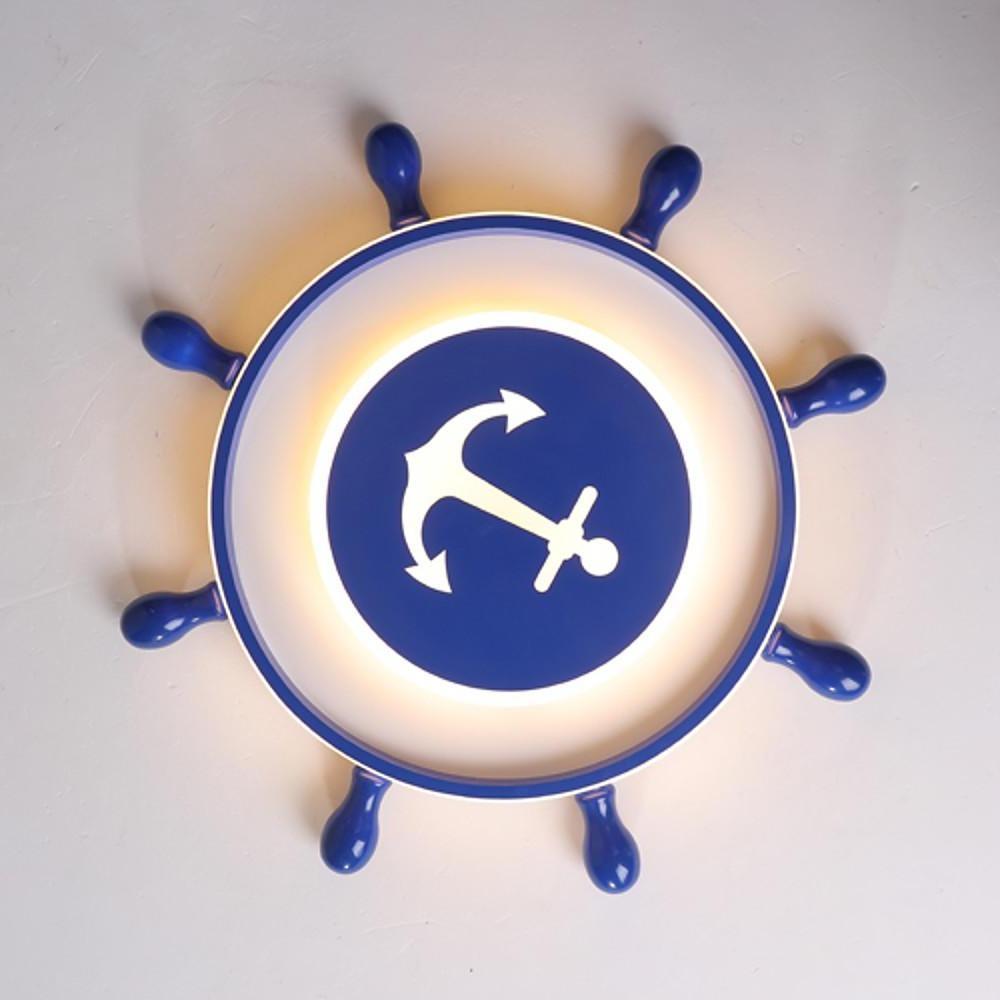 Anchor Insignia Flush Mount LED Ceiling Light – Contemporary Kids Room