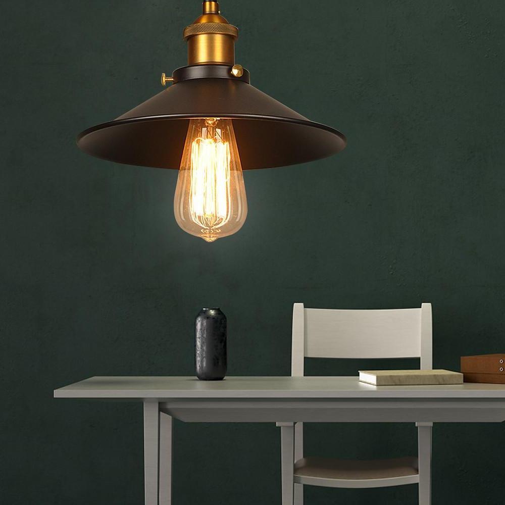 Industrial Cone Pendant Light - Adjustable Metal Downlight