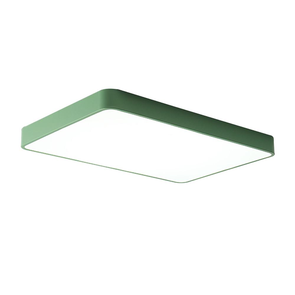 Modern Square LED Flush Mount Ceiling Light – Metal & PVC