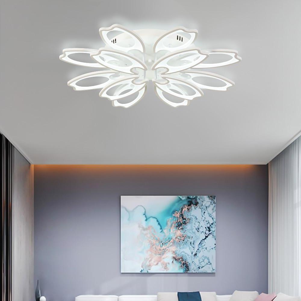 Modern Flower Petal LED Ceiling Light Dimmable Flush Mount
