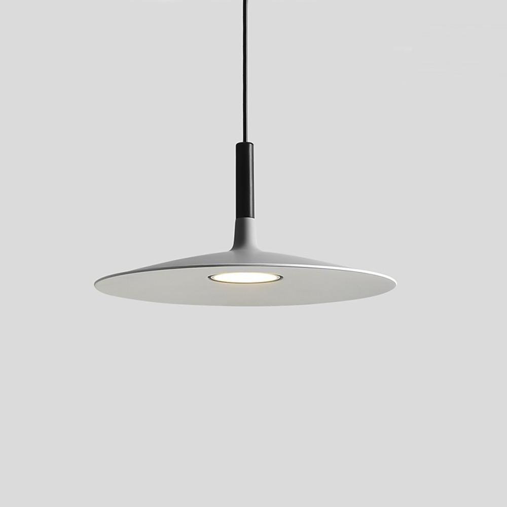 Modern Nordic Pendant Light Slim Metal Circular Ceiling Fixture