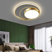 Modern Circular Black LED Flush Mount Ceiling Light