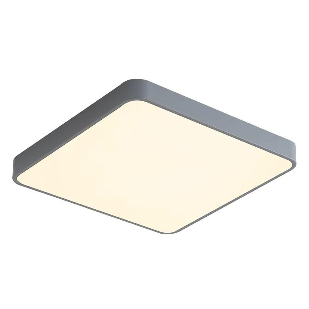 Modern Square LED Flush Mount Ceiling Light Metal Acrylic 16 Inch