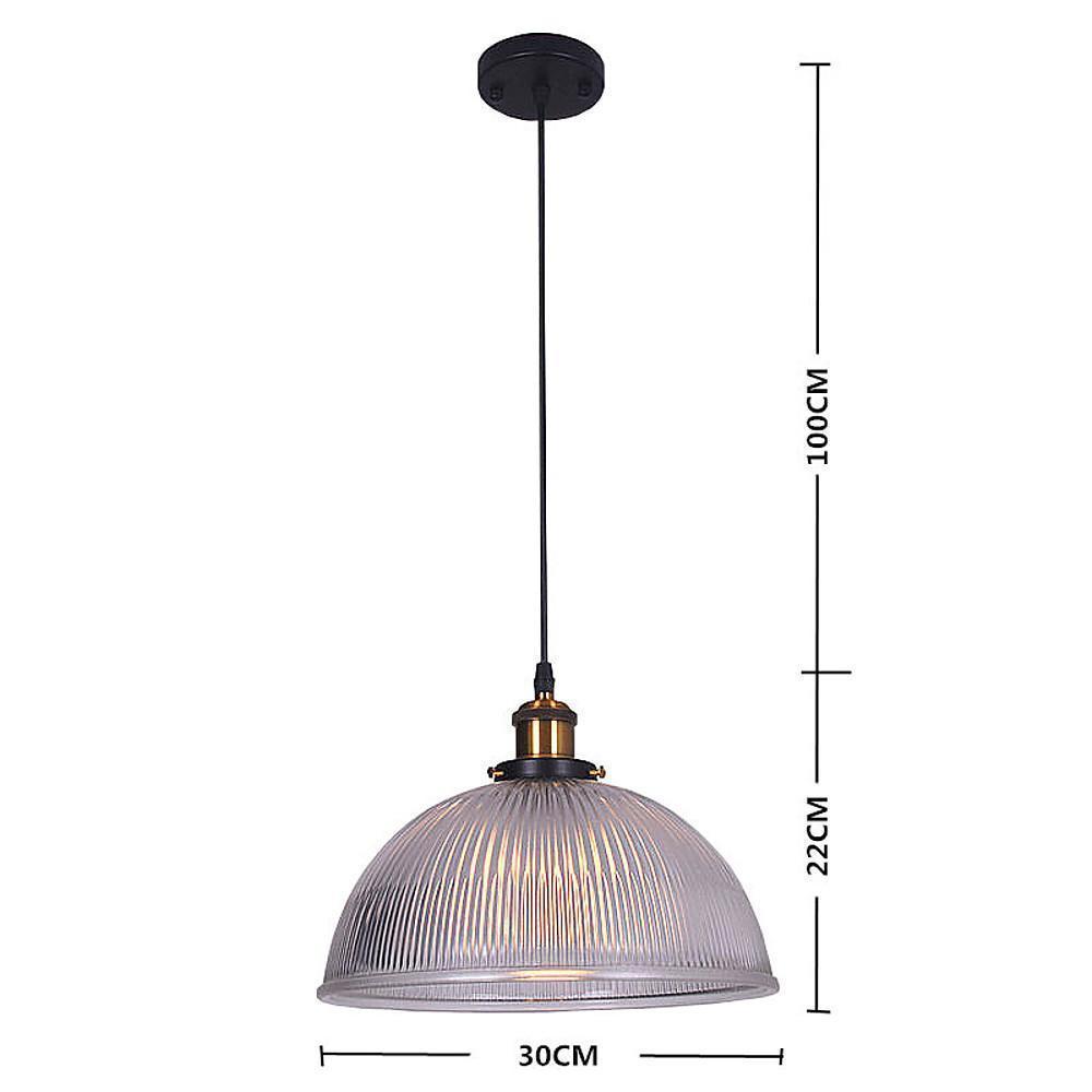 Vintage Glass Bowl Pendant Light with Electroplated Metal Finish