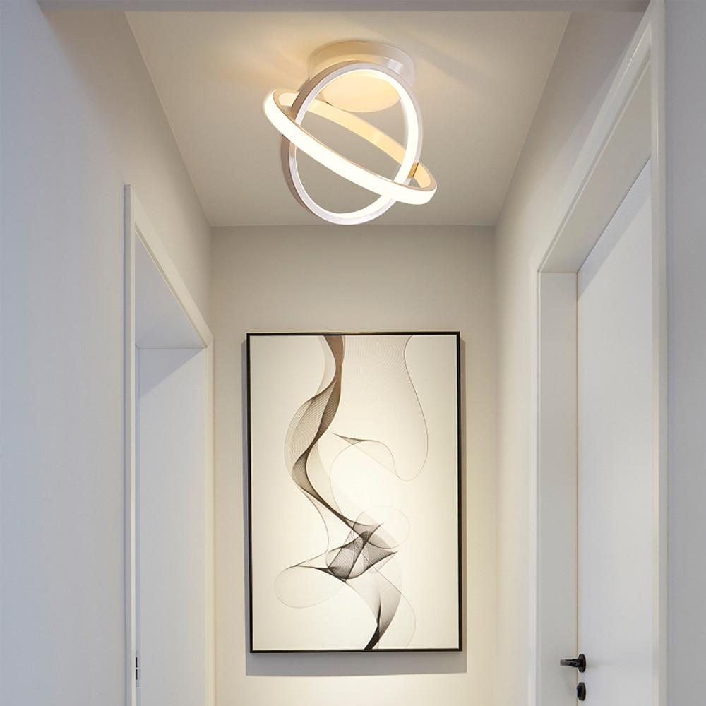 Modern LED Flush Mount Ceiling Light with Interlaced Rings