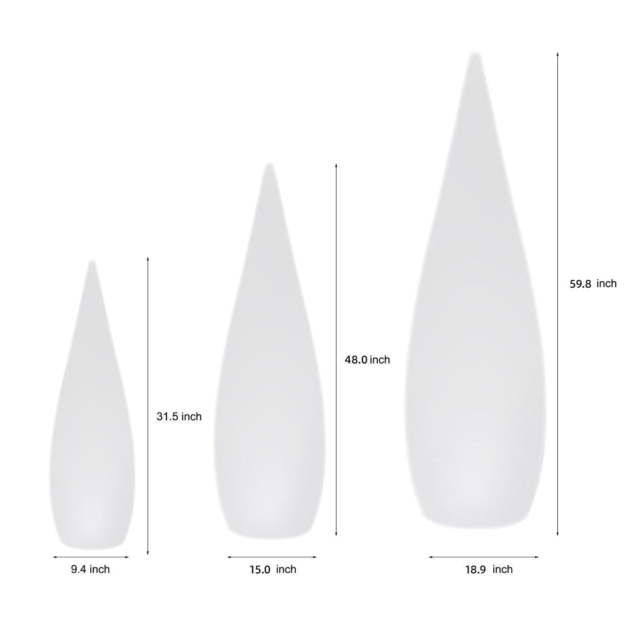Water Drop LED Floor Lamp - Modern Indoor Outdoor Lighting