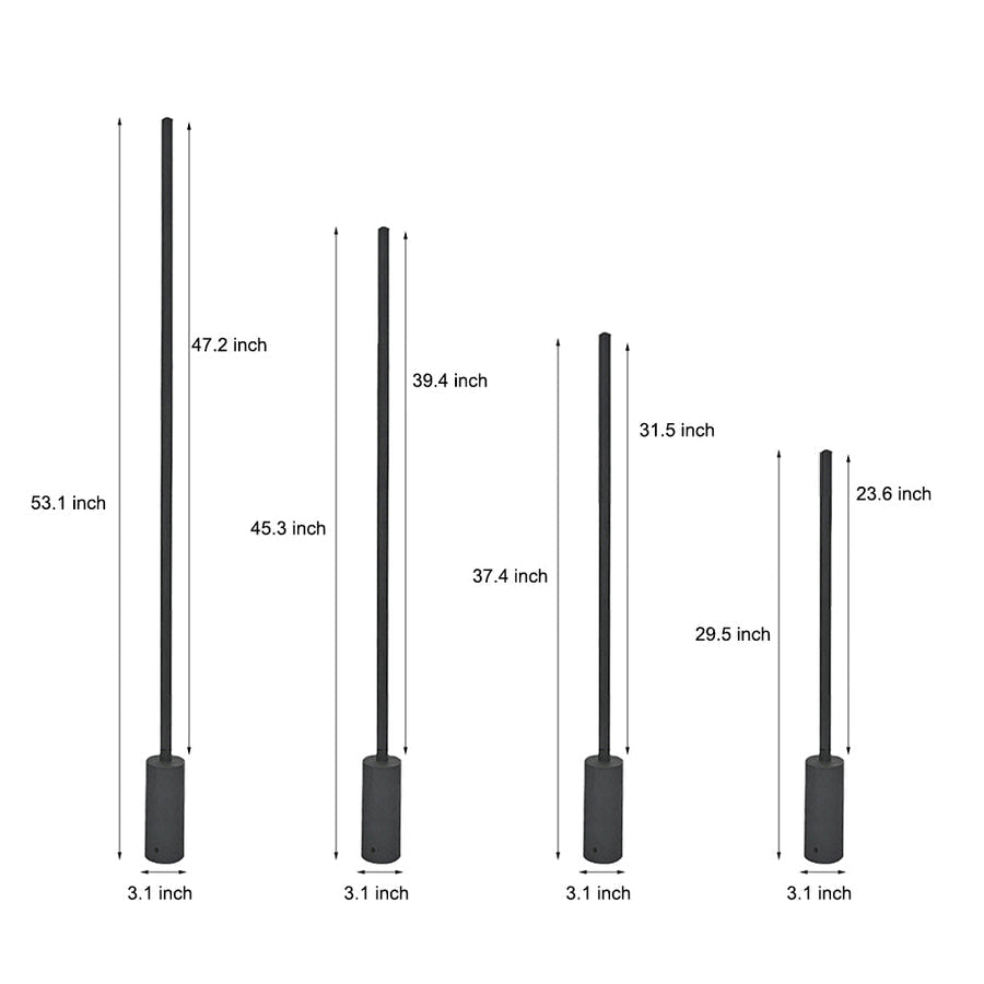 Modern LED Linear Landscape Light - Waterproof Outdoor Garden