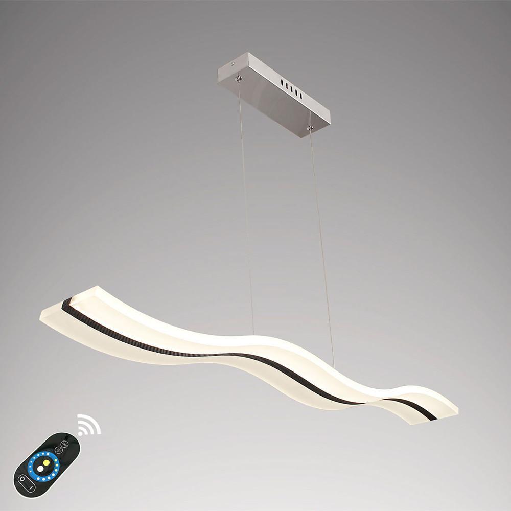 Wavy Acrylic Dimmable LED Pendant Light Modern Chandelier